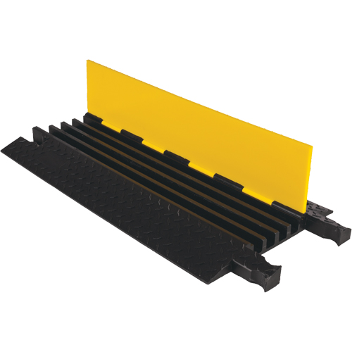 Yellow Jacket&reg; Heavy Duty Cable Protector, 4 Channels, 36" L x 17.5" W x 2" H D. Morneault & Fils