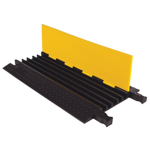 Protecteur de c&acirc;ble robuste Yellow Jacket, 5 canaux, 36" lo x 19,75" la x 1,875" h D. Morneault & Fils