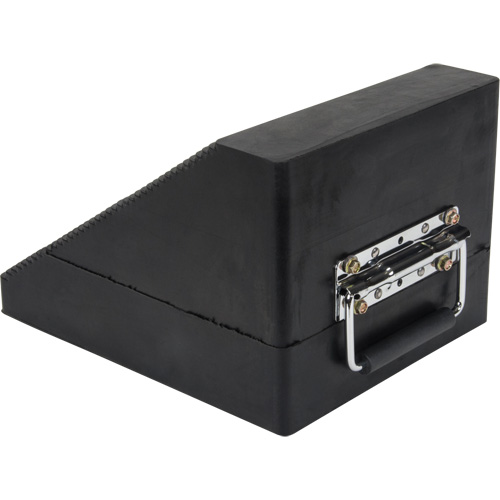 Wheel Chock, 10-5/8" x 8-5/8" x 7", Black D. Morneault & Fils