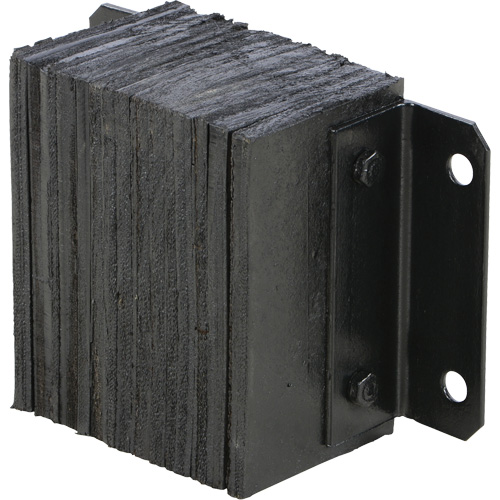 Butoir de quai lamell&eacute;, Horizontal, Caoutchouc, 12" la x 6" p x 10" h D. Morneault & Fils