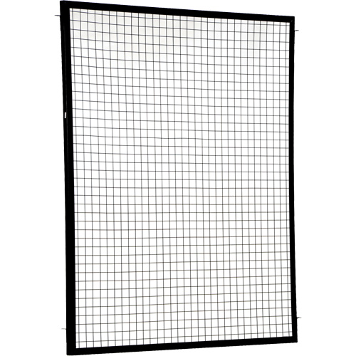 Adjustable Perimeter Guard Panel, 6' H x 5' W, Black D. Morneault & Fils