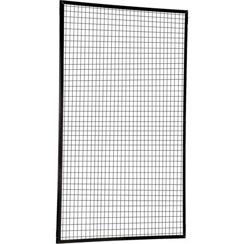 Adjustable Perimeter Guard Panel, 8' H x 5' W, Black D. Morneault & Fils