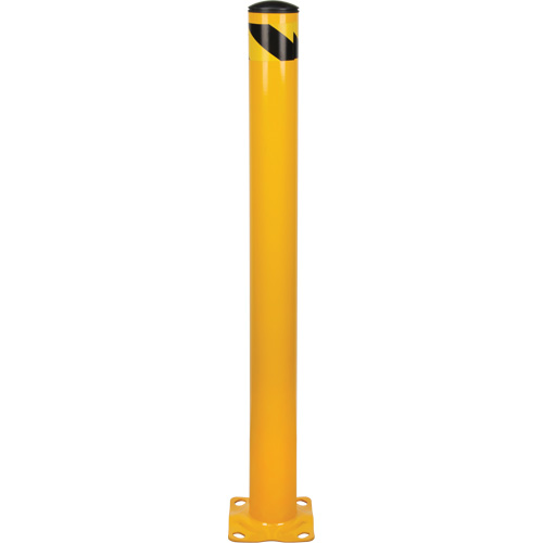 Butoir, Acier, 48" h x 4-1/2" la, Jaune D. Morneault & Fils