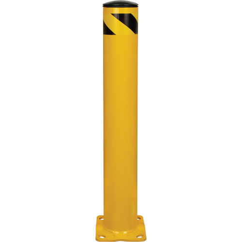 Butoir de s&eacute;curit&eacute;, Acier, 36" h x 5-1/2" la, Jaune D. Morneault & Fils