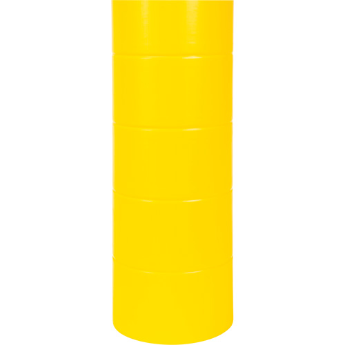 Polyethylene Bollard Cover, 6-5/8" Dia. x 60" L, Red/Yellow D. Morneault & Fils