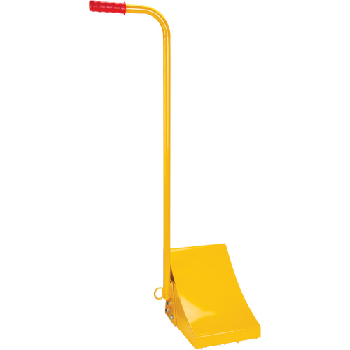 Cale de roue pour la glace avec poign&eacute;e ergonomique, Acier, Jaune, 8-1/16" la x 10-5/8" p x 8-13/16" h D. Morneault & Fils