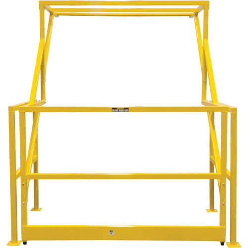 Barri&egrave;re de s&eacute;curit&eacute; pour mezzanine, 70" lo x 77" ha, 78" &eacute;lev&eacute;e, Jaune D. Morneault & Fils