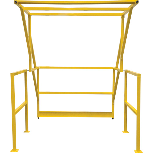 Barri&egrave;re de s&eacute;curit&eacute; pour mezzanine, 70" lo x 77" ha, 78" &eacute;lev&eacute;e, Jaune D. Morneault & Fils