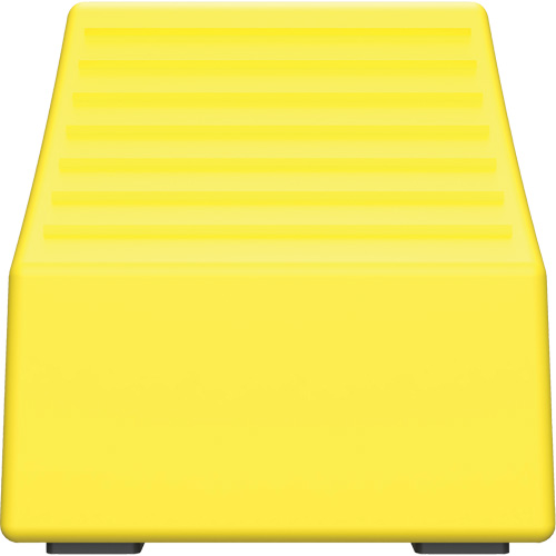 Checkers Safety Heavy-Duty Ultra Class Mining Wheel Chock, HDPE, Yellow, 14-1/2" W x 17-1/2" D x 16" H D. Morneault & Fils