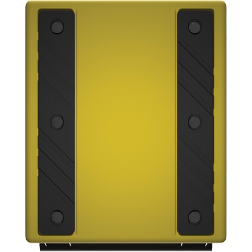 Checkers Safety Heavy-Duty Ultra Class Mining Wheel Chock, HDPE, Yellow, 14-1/2" W x 17-1/2" D x 16" H D. Morneault & Fils