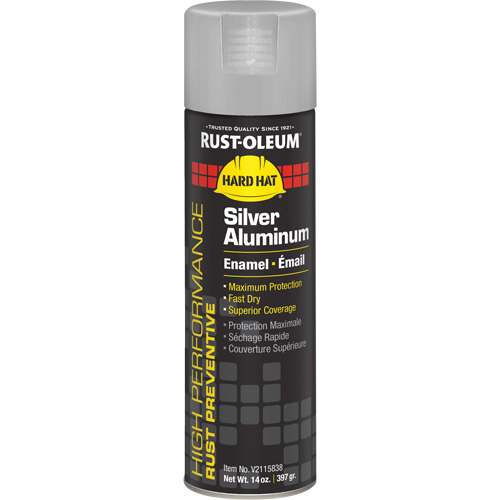 V2100 System Enamel Spray Paint, Silver Aluminum, Gloss, 14 oz., Aerosol Can D. Morneault & Fils