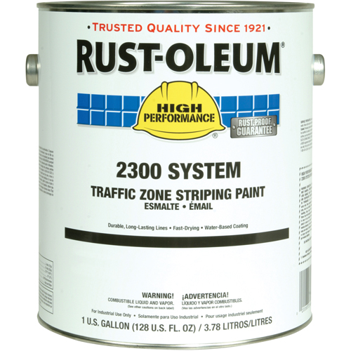 2300 System Traffic Zone Striping Paint, Yellow, Gallon D. Morneault & Fils