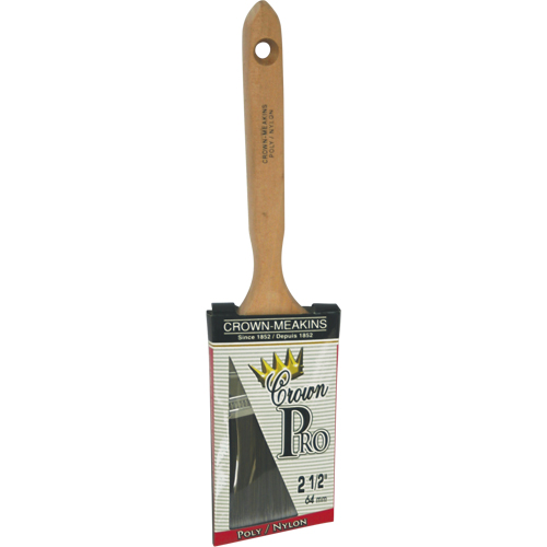 Angular Pro Paint Brush, Poly/Nylon, Wood Handle, 2-1/2" Width D. Morneault & Fils