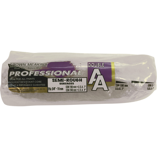 Professional AA Synthetic Paint Roller Cover, 19 mm (3/4") Nap, 240 mm (9-1/2") L D. Morneault & Fils