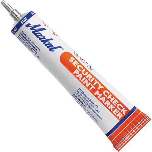 Security Check Paint Marker, 1.7 oz., Tube, Blue D. Morneault & Fils