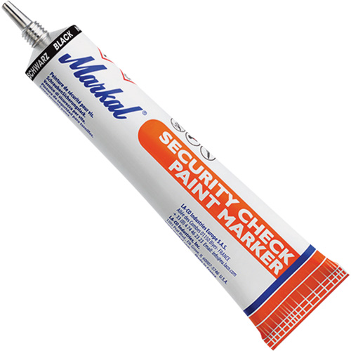 Security Check Paint Marker, 1.7 oz., Tube, Black D. Morneault & Fils