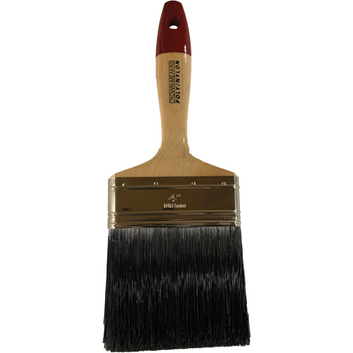 Paint Brush, Poly/Nylon, Wood Handle, 4" Width D. Morneault & Fils