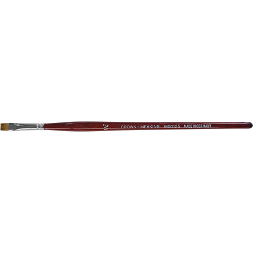 Pinceau plat pour artiste, Largeur de la brosse de 1/4", Synth&eacute;tique, Manche &agrave; Bois D. Morneault & Fils