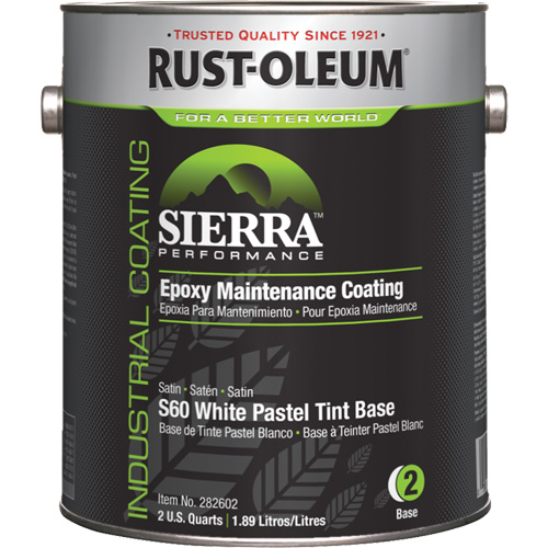 Sierra Performance S60 Water-Based Epoxy Maintenance Coating Pastel Base, Gallon, Tint Base D. Morneault & Fils