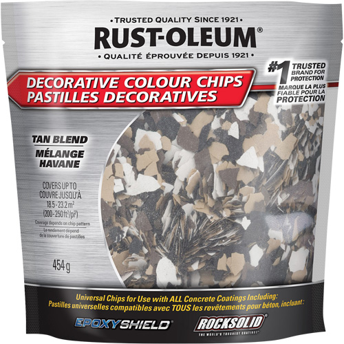 Decorative Colour Chips, 474 g, Bag, Tan Blend D. Morneault & Fils