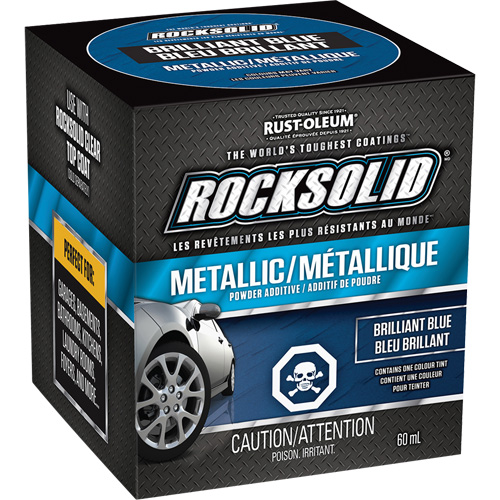 RockSolid&reg; Metallic Powder Additive, 60 mL, Bottle, Brilliant Blue D. Morneault & Fils