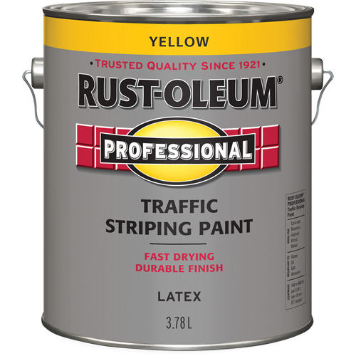 Traffic Striping Paint, Yellow, 3.78 L, Jug D. Morneault & Fils