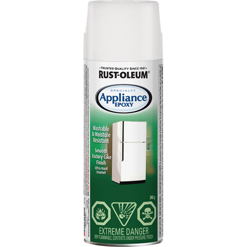 Rev&ecirc;tement &eacute;poxyde sp&eacute;cialis&eacute; pour &eacute;lectrom&eacute;nagers, Canette a&eacute;rosol, Blanc D. Morneault & Fils