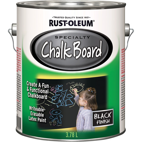 Peinture sp&eacute;cialis&eacute;e pour tableau noir, 3,78 L, Gallon, Noir D. Morneault & Fils