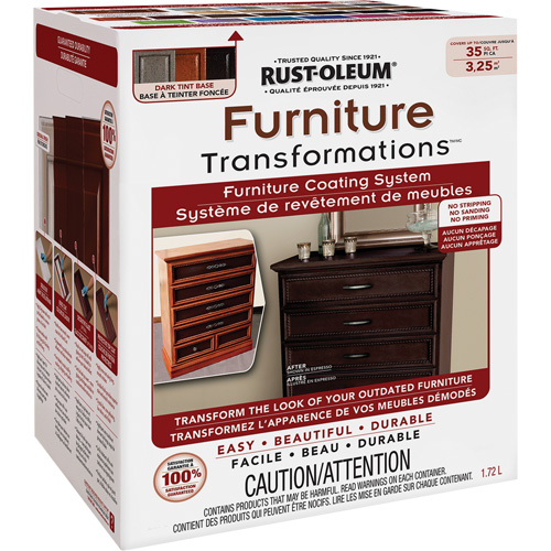 Furniture Transformations&reg; Furniture Coating System, 1.72 L, Kit, Tint Base D. Morneault & Fils