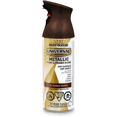 Universal&reg; Spray Paint, Oil Rubbed Bronze, Metallic, Aerosol Can D. Morneault & Fils