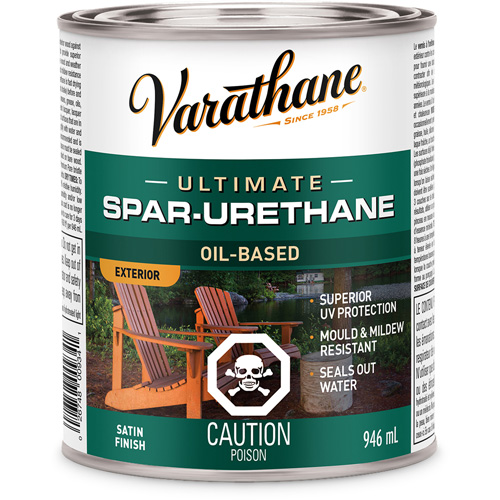 Rev&ecirc;tement &agrave; fini diamant pour bois Varathane, 946 ml, Transparent, Satin D. Morneault & Fils