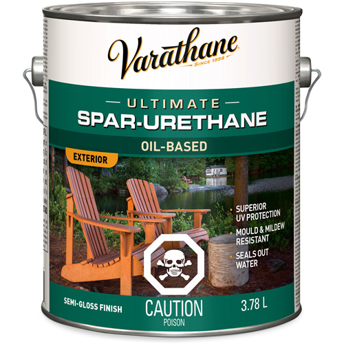 Varathane&reg; Diamond Outdoor Wood Finish, 3.78 L, Clear, Semi-Gloss D. Morneault & Fils
