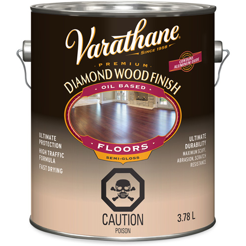Enduit pour plancher &agrave; fini diamant pour bois Varathane, 3,78 L, Transparent, Semi-brillant D. Morneault & Fils
