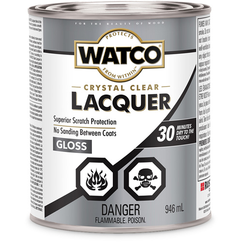 Watco&reg; Lacquer Wood Finish, 946 ml, Clear, Gloss D. Morneault & Fils