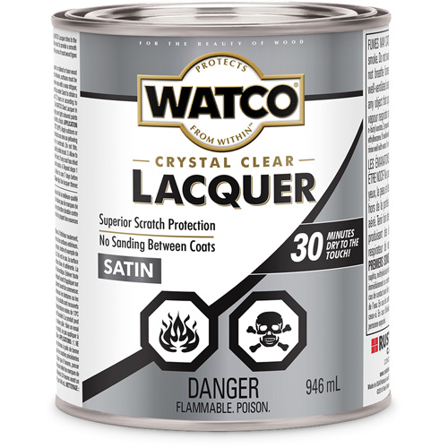 Laque pour bois Watco, 946 ml, Transparent, Satin D. Morneault & Fils