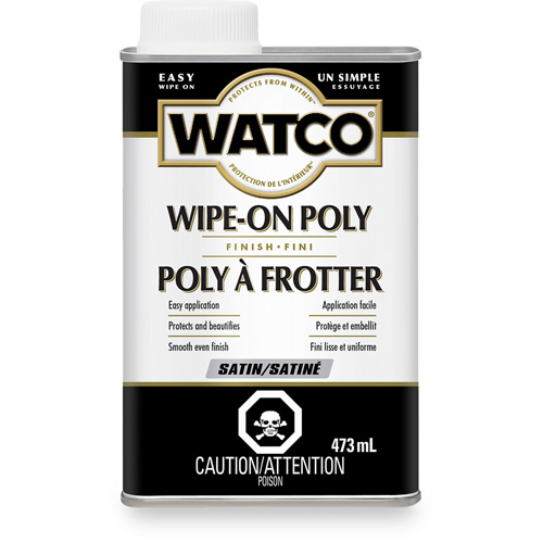 Teinture &agrave; essuyage en poly Watco, 473 ml, Transparent, Satin D. Morneault & Fils