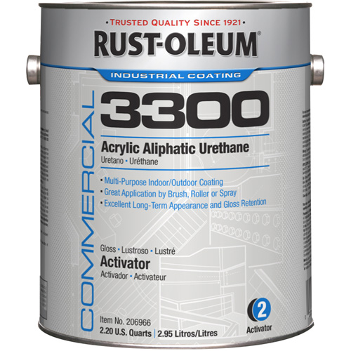 Syst&egrave;me 3300 de rev&ecirc;tement aliphatique &agrave; base dur&eacute;thane et dacrylique, 1 gal., Brillant D. Morneault & Fils