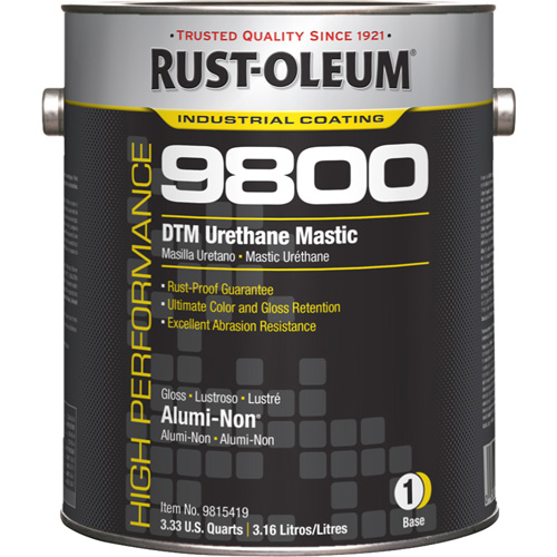 Syst&egrave;me de mastic &agrave; lur&eacute;thane 9800 DTM, 1 gal., Alumi-Non, Brillant D. Morneault & Fils