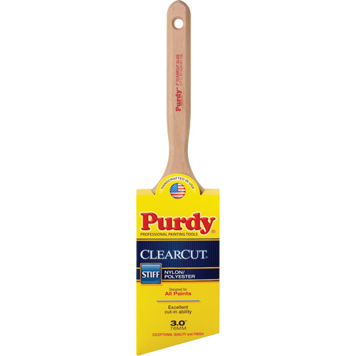 Pinceau Clearcut Glide, Poly/nylon, Manche Bois, Largeur de 3" D. Morneault & Fils
