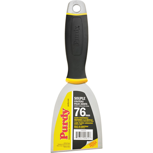 Couteau &agrave; joints de premi&egrave;re qualit&eacute;, Lame Acier inoxydable, Largeur 3", Manche Plastique D. Morneault & Fils