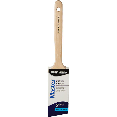 Brosse coup&eacute;e Master, Poly/nylon, Manche Bois, Largeur de 2" D. Morneault & Fils