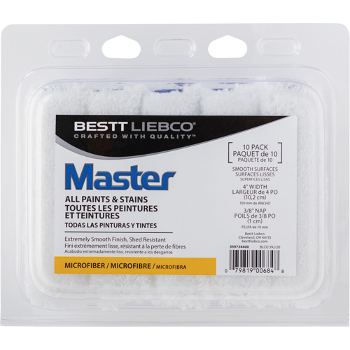 Couvre-rouleau en microfibre Master, Nap 10 mm (3/8"), 101,6 mm (4") l D. Morneault & Fils