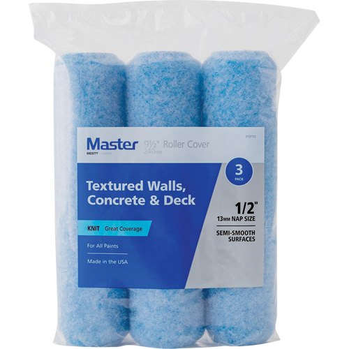 Master Knit Roller Cover, 13 mm (1/2") Nap, 240 mm (9-1/2") L D. Morneault & Fils