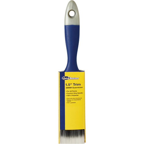 Quick Solutions Trim Brush, Polyester, Plastic Handle, 1-1/2" Width D. Morneault & Fils