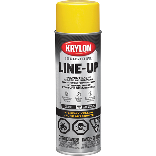 Professional Solvent-Based Marking Paint, Yellow, 18 oz., Aerosol Can D. Morneault & Fils