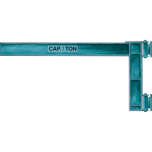 Wall Jibs, I Beam, 4" Flange Width, 1000 lbs. (0.5 tons) Capacity D. Morneault & Fils