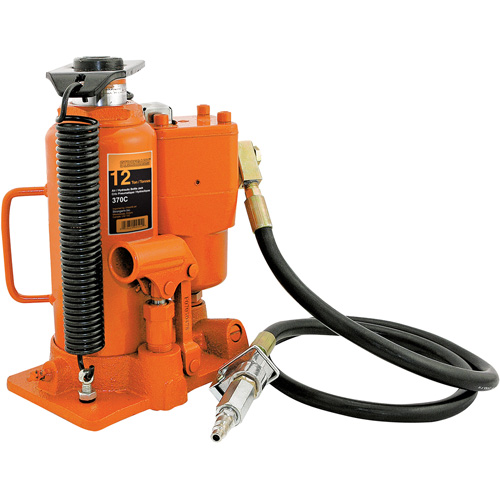 370A Cric-bouteille, 12 tonnes, Air comprim&eacute;/hydraulique, 19-1/2" Hauteur &eacute;lev&eacute;e D. Morneault & Fils
