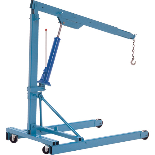 Portable Floor Cranes, 8' Lift, 2000 lbs. (1 tons), 82-1/2" Arm, 69-1/4" H D. Morneault & Fils