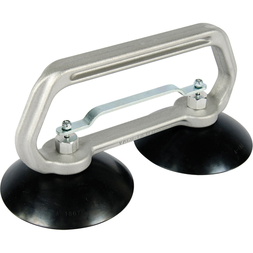 Appareils &agrave; ventouses - Ventouse double industrielle, 75 lb Capacit&eacute;, 5", Barre &agrave; tirer, 10" Longueur de la manche D. Morneault & Fils