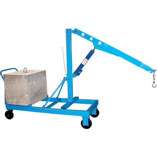 Floor Cranes - Reverse Boom, 8' Lift, 3000 lbs. (1.5 tons), 57" Arm, 78" H D. Morneault & Fils